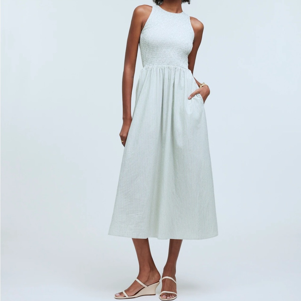 Madewell Melody Smocked Midi Dress